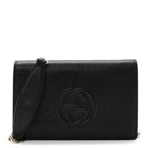 Gucci Pebbled Calfskin Soho Wallet On #258070G69B